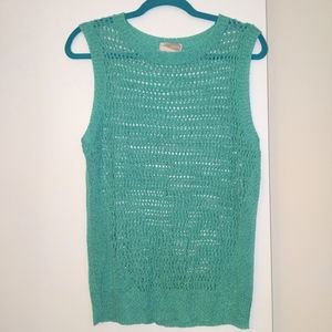 Forever 21 Sky Blue Sleeveless Sweater